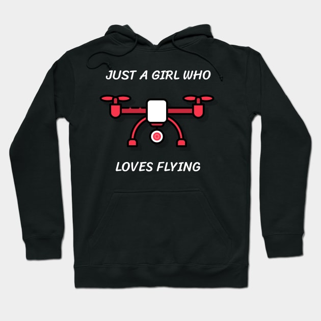Just a girl who loves flying Hoodie by Art Deck